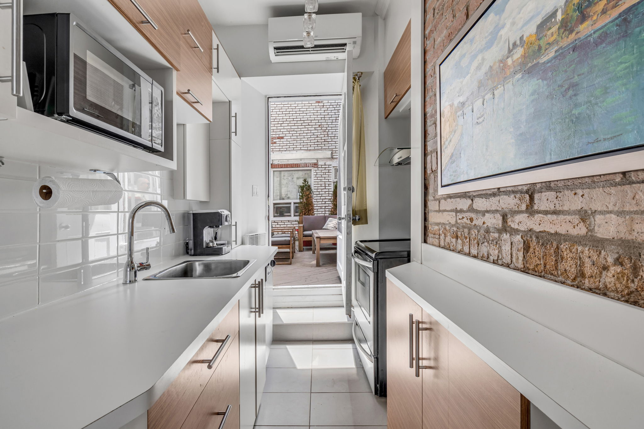 Cuisine et coin repas du Condo du Vieux-Québec
